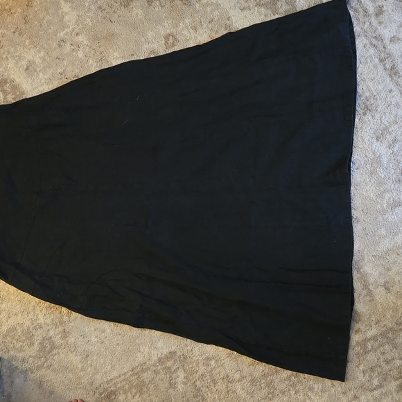 Isabella Bird Elegant Black Linen Women's Skirt Size 14 - Picture 3 of 7